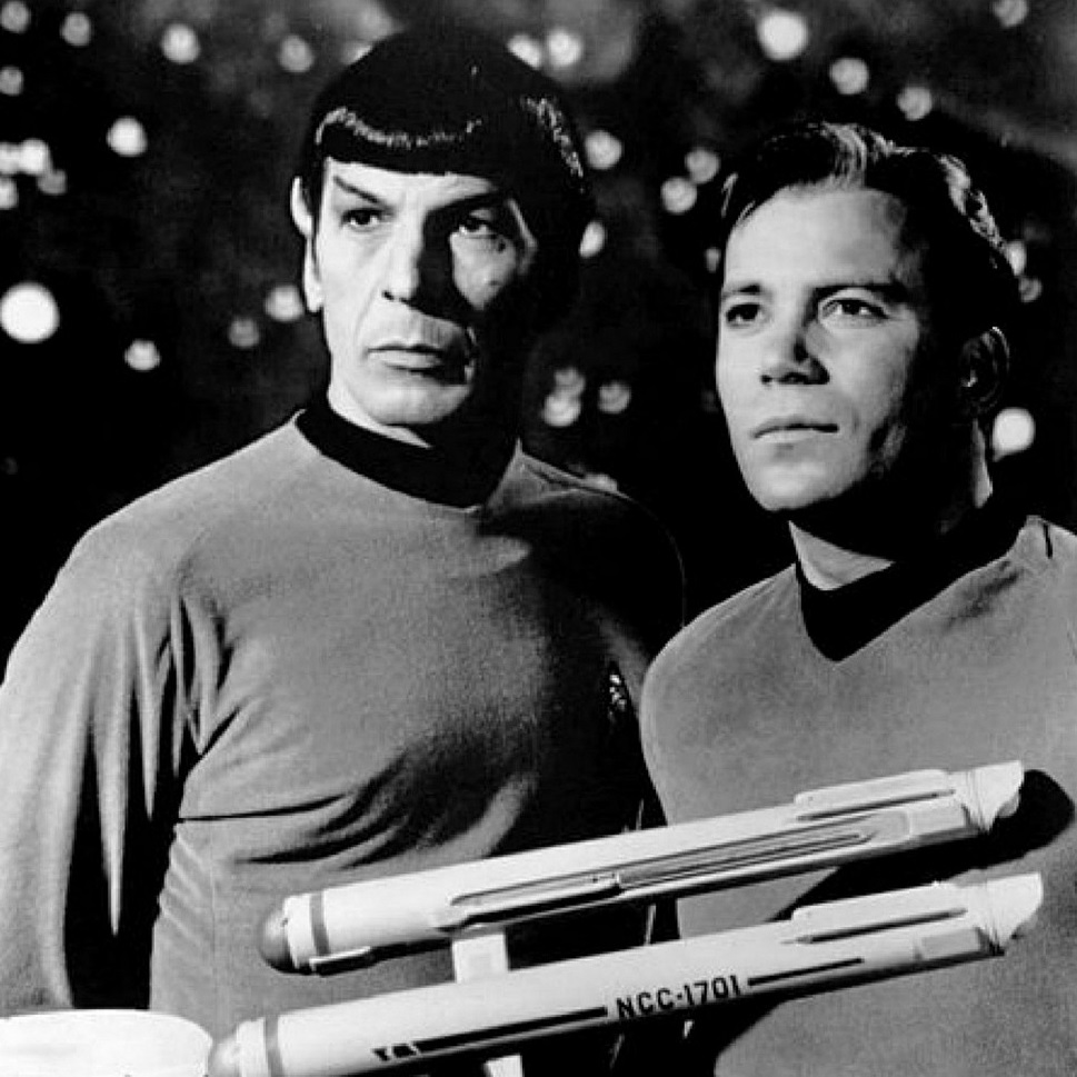 Kirk and Spock from Star Trek