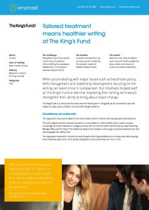 king's fund case study