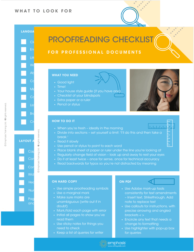 Writing Essentials - How to proofread a business document [with checklist]